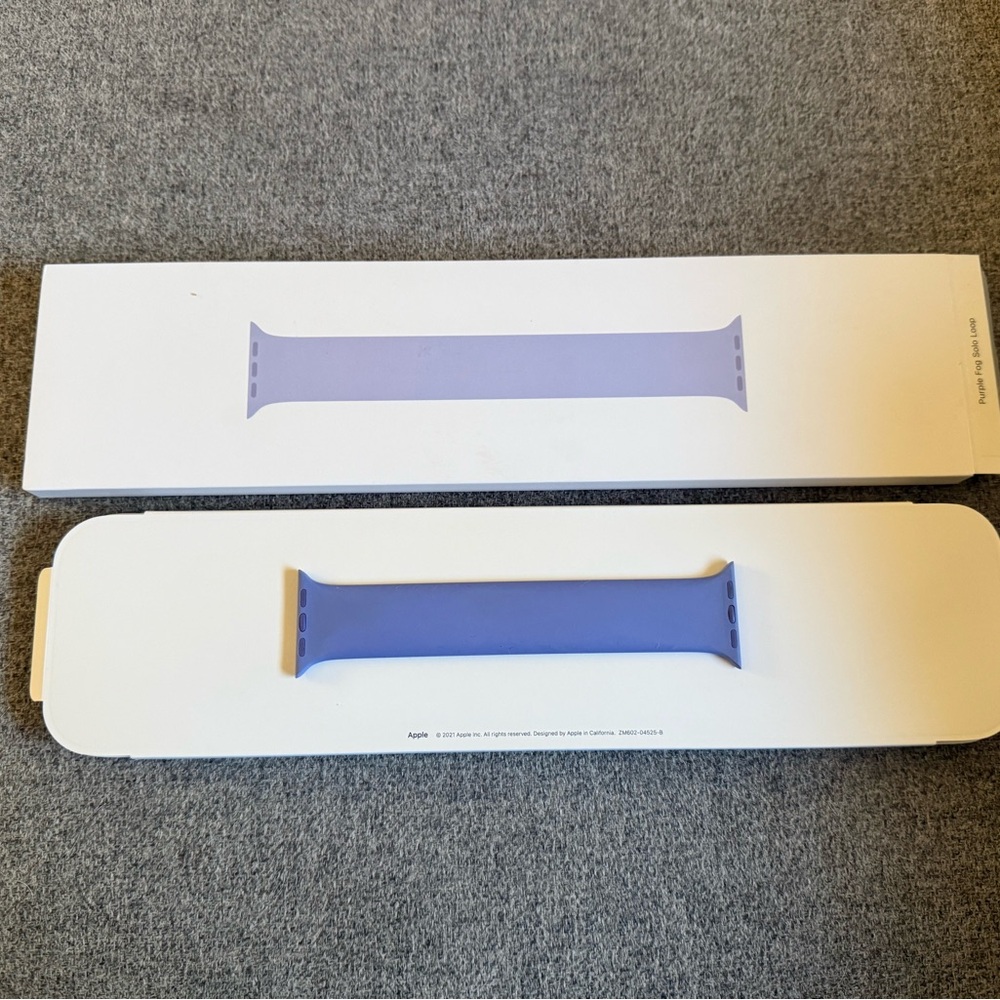 Apple Watch 41mm Purple Fog Solo Loop Size 3